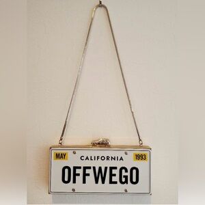 Kate Spade Rare Discontinued Convertible License Plate Clutch/Shoulder